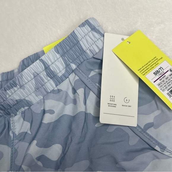 All In Motion Girl's Size Small 6/7 T.Blue Multicolor Running Athletic Shorts - Picture 7 of 8